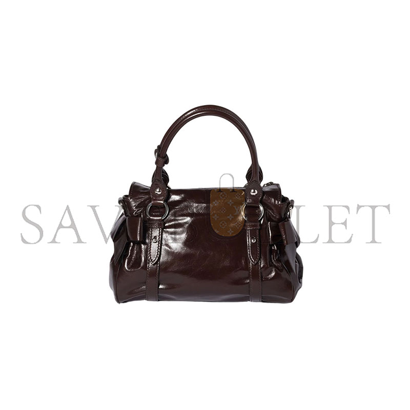 MIU MIU SHINY LEATHER TOP-HANDLE BAG 5BA327 (27*16*13cm)